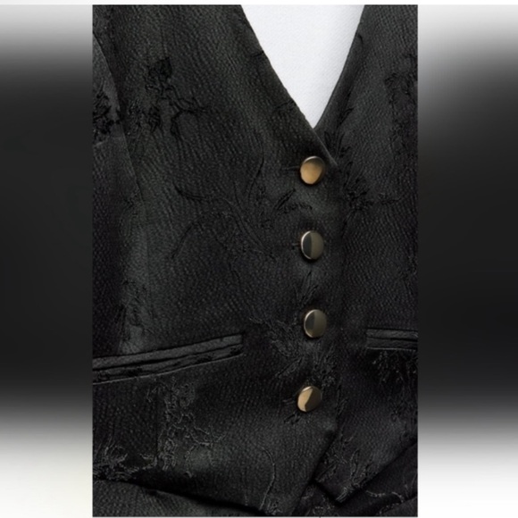 Zara Jacquard Vest Jumpsuit - Picture 12 of 14